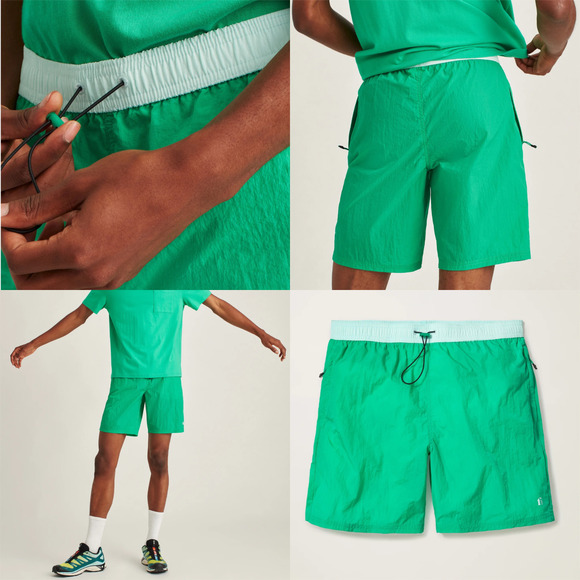 2 Bonobos Fielder Nylon Shorts 7" Golf Outdoor Preppy Drawstring Crinkle Men's S - Picture 9 of 16